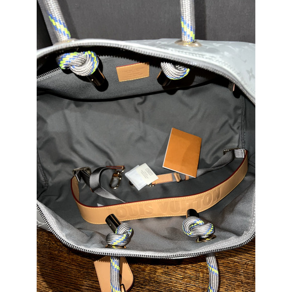 Louis Vuitton Keepall Bandouliere 50 Titanium Grey Duffle Weekend Travel Bag - Picture 11 of 12